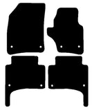 VW Touareg 1st gen (Oval Fixings) 2003-2007 Black Premium Carpet Tailored Car Mats NV HITECH