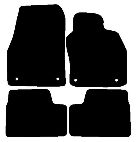 Vauxhall Astra Mk5 2004-2009 Black Premium Carpet Tailored Car Mats NV HITECH