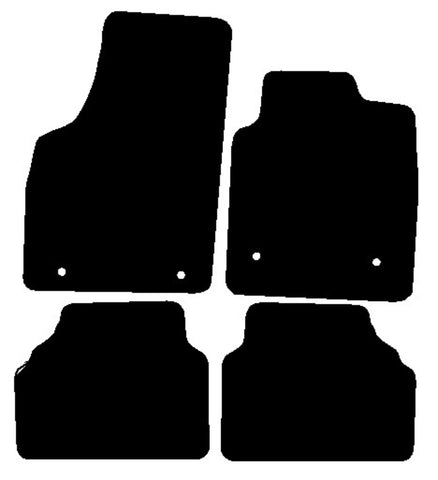 Vauxhall Meriva 2003-2010 Black Premium Carpet Tailored Car Mats NV HITECH