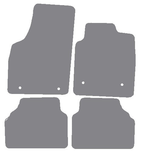 Vauxhall Meriva 2003-2010 Grey Premium Carpet Tailored Car Mats NV HITECH