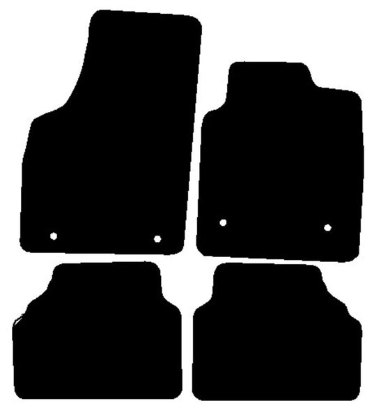 Vauxhall Meriva 2003-2010 Black Luxury Velour Tailored Car Mats NV HITECH