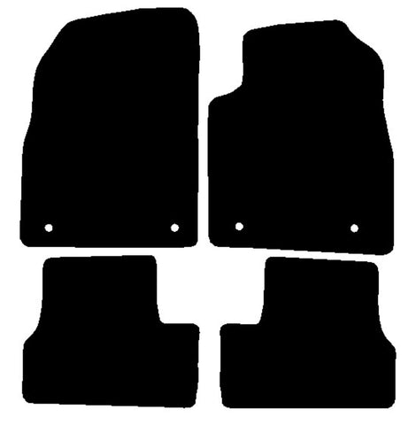 Vauxhall Astra Mk6 2009-2015 Black Premium Carpet Tailored Car Mats NV HITECH