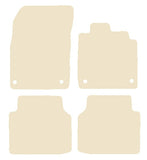 VW ID.4 2020 onwards Beige Luxury Velour Tailored Car Mats NV HITECH