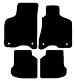 VW Lupo (Round Stud Fix) 1998-2005 Black Luxury Velour Tailored Car Mats NV HITECH