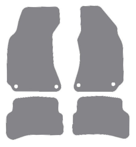 VW Passat Oval Fixings 2000-2005 Grey Premium Carpet Tailored Car Mats NV HITECH