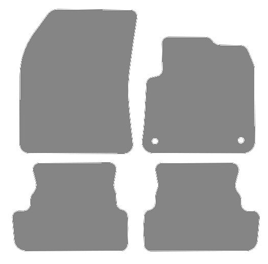 Vauxhall Grandland PHEV 2020 onwards Grey Luxury Velour Tailored Carpet Car Mats NV HITECH