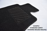 Vauxhall Insignia (Front + Rear Fixings) 2013-2017 Black Tailored Carpet Car Mats HITECH