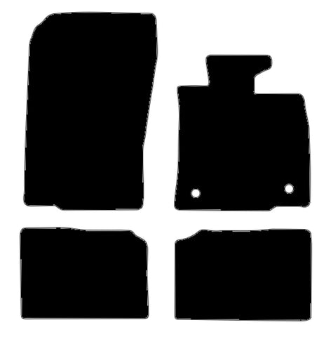 Mini Countryman R60 2010-2016 Black Tailored Carpet Car Mats NV HITECH