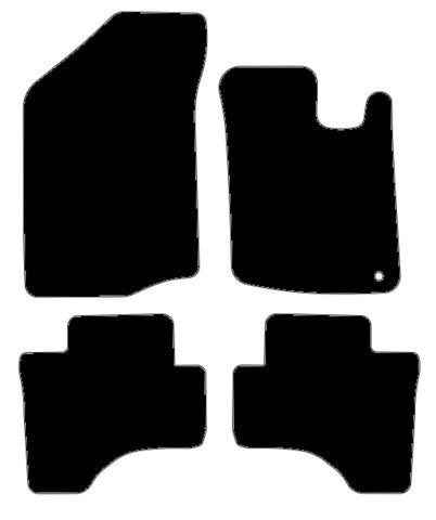 Toyota Aygo (One Fixing Driver) 2005-2014 Black Tailored Carpet Car Mats NV HITECH