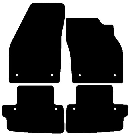 Volvo C70 Manual 2006-2013 Black Tailored Carpet Car Mats NV HITECH